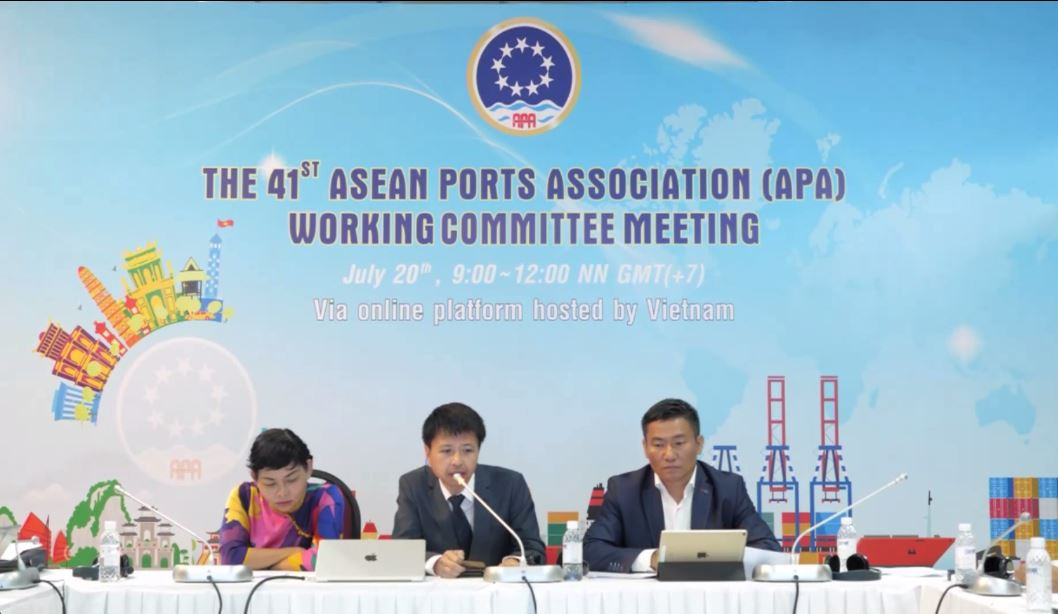THE ASEAN PORTS ASSOCIATION (APA) CONDUCTS ITS 41st WORKING COMMITTEE MEETING (WCM) VIA ONLINE PLATFORM
